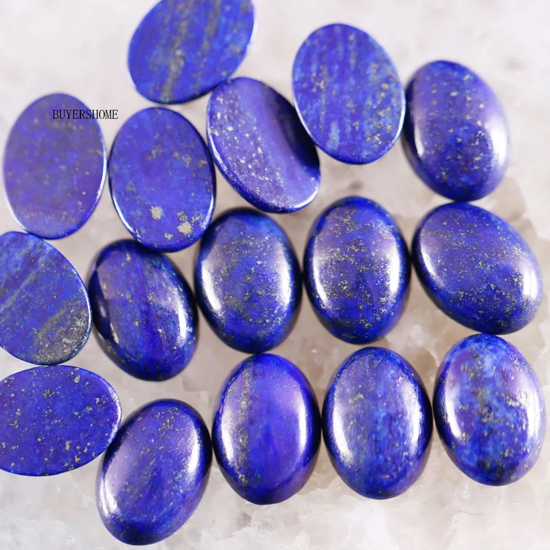 Blue Lapis 20x15 мм кабошон овальные бусины из натурального камня разноцветные камни для изготовления ювелирных изделий ожерелье кулон браслет серьги 5 шт. K1500 - Цвет: Blue Lapis