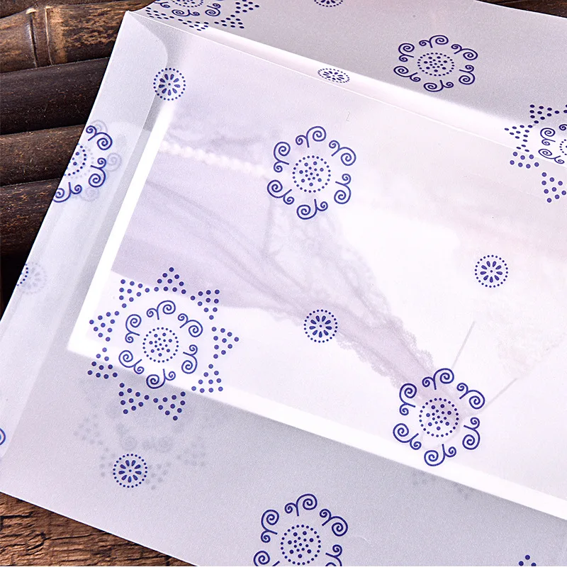 5 шт. бумажные конверты в китайском стиле винтажные полупрозрачные декоративные