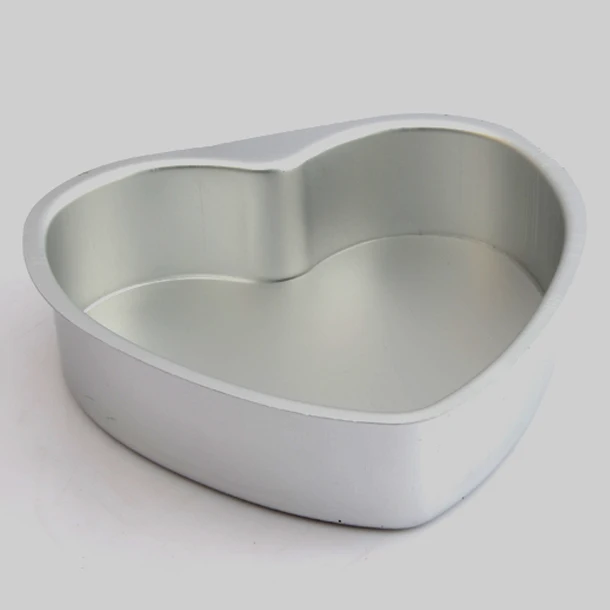 FLST сердце Алюминиевый Торт Пан помадка украшения форма для Маффин кекса Tins