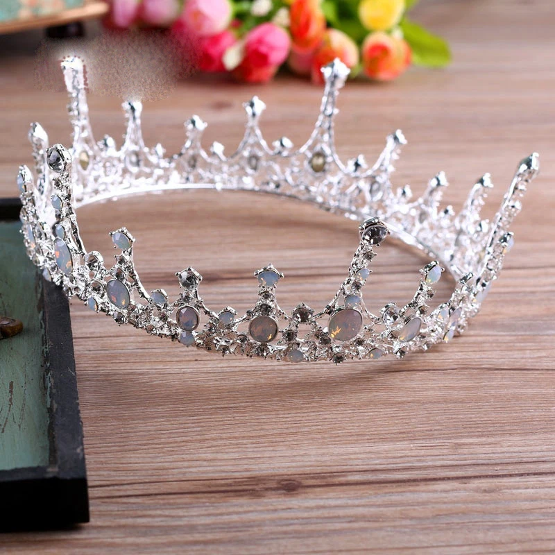 Свадебные аксессуары для волос ювелирные изделия барокко большой полный Круглый