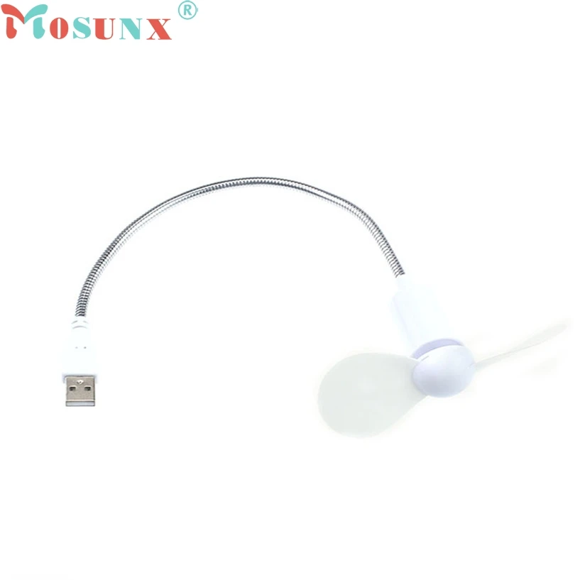 Mosunx Новый Mecall белый гибкий USB мини вентилятор охлаждения кулер для ноутбука