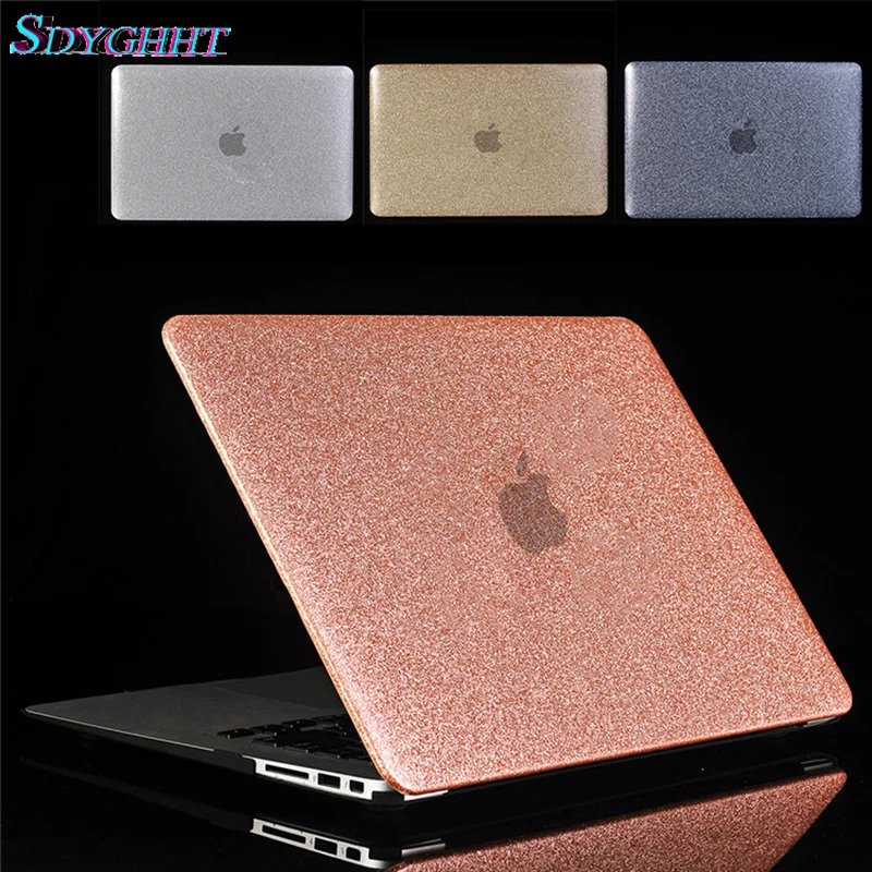 Жесткий блестящий чехол для ноутбука Apple Macbook Air Pro retina 1" 12" 1" 15" чехол для Mac book New Air Pro 13," 15,4" Touch Bar