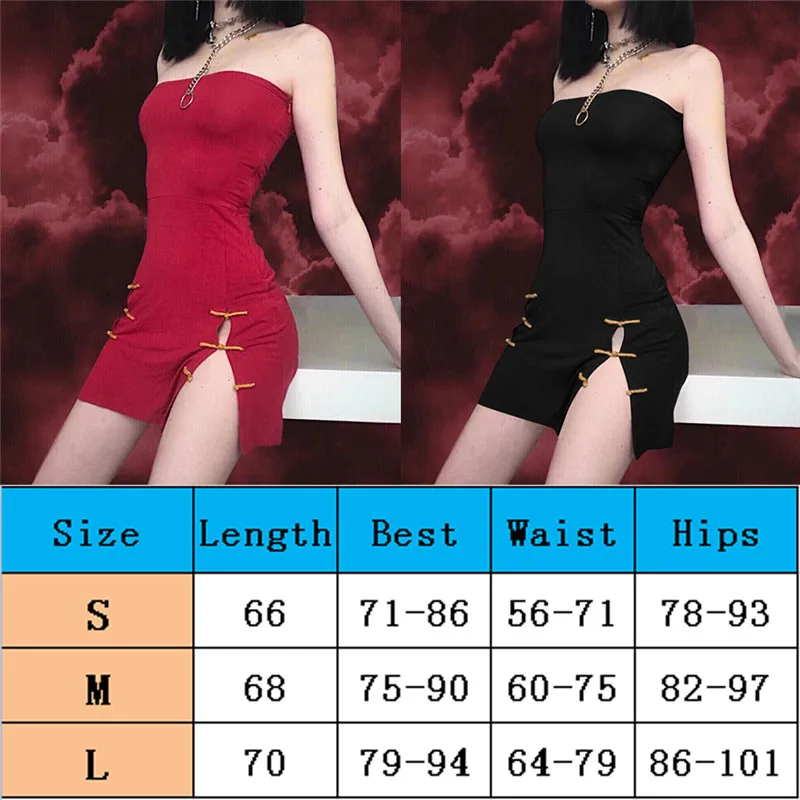Женское облегающее мини платье без бретелек в китайском стиле cheongsam модное