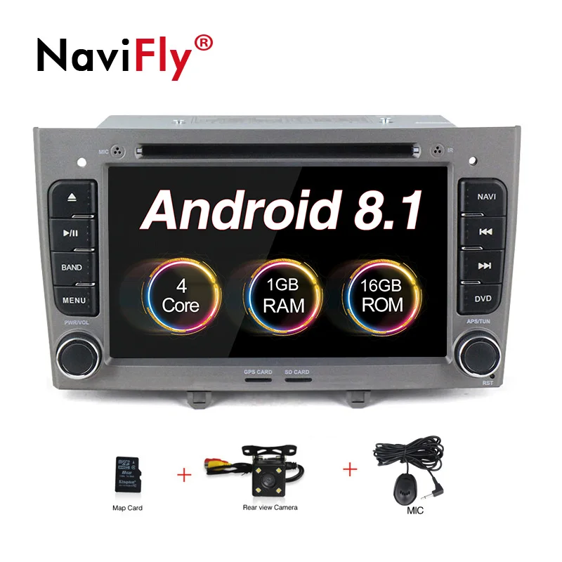 Car dvd camera G Android 8,0 Автомобильный gps Радио стерео для peugeot 408/peugeot 308 автомобильный dvd-плеер с управлением на рулевом колесе canbus BT wifi 1024*600 - Цвет: Car dvd camera G