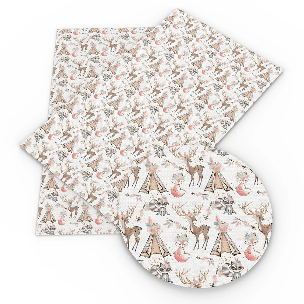 1079866001 David accessories 20*34 см олень с изображением лошади из искусственной кожи в стиле пэчворк для волос с бантом, Сумки материалы ручной работы DIY, 1Yc6858 - Цвет: 1079866001