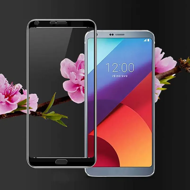 Полное покрытие Закаленное стекло Защитная пленка для экрана LG G6 V30 Plus Q6 V10 G7 ThinQ + G4