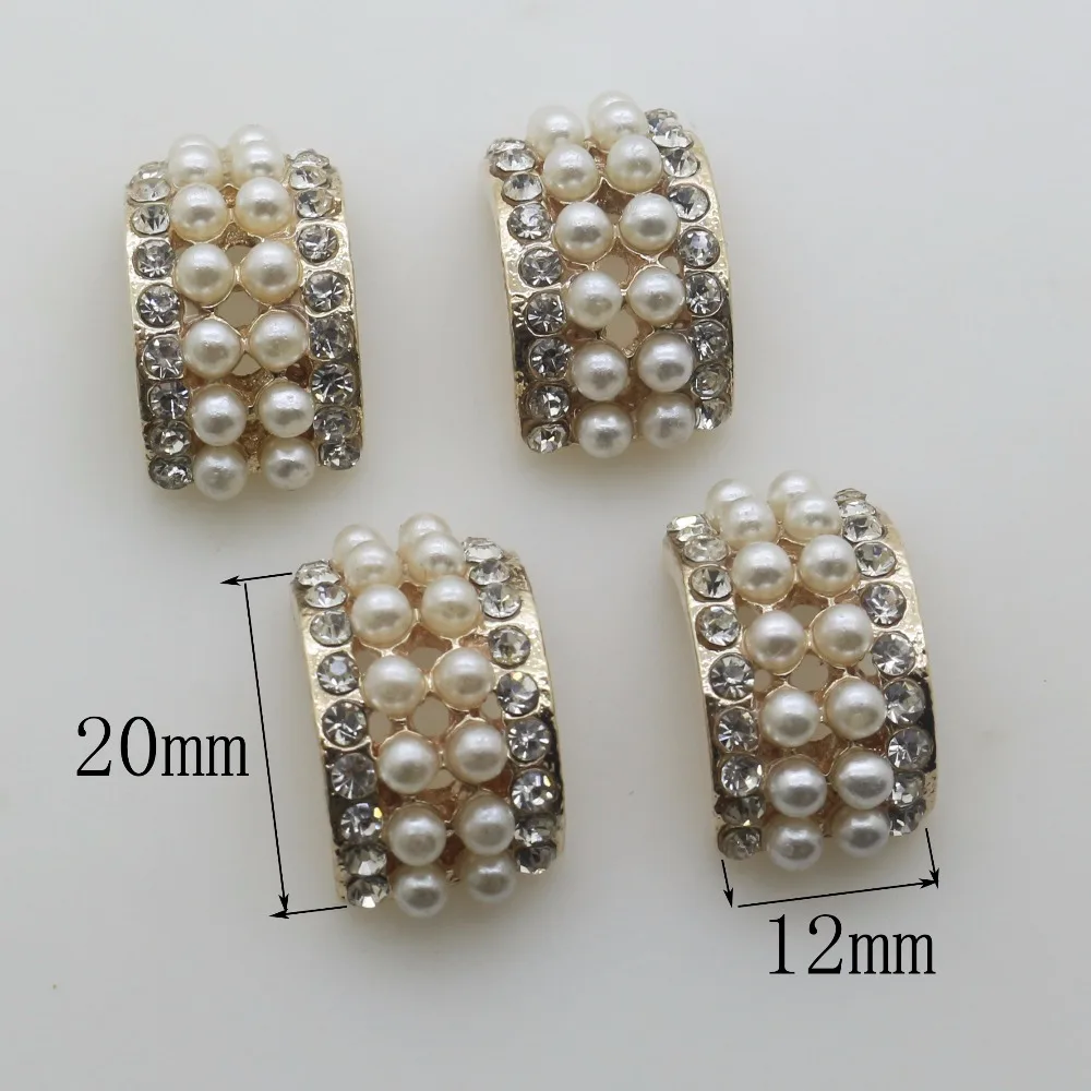 10 шт. золотистые арочные Стразы с жемчужинами на пуговицах|pearl rhinestone button|rhinestone