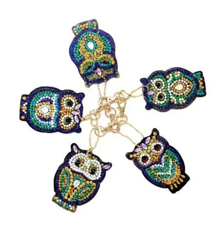 Diamond keychain 5D алмазная картина брелок горный хрусталь вышивка ангел подвеска «сделай сам» ремесло набор для картин из алмазов крест аксессуары для вышивания - Цвет: Diamond keychain