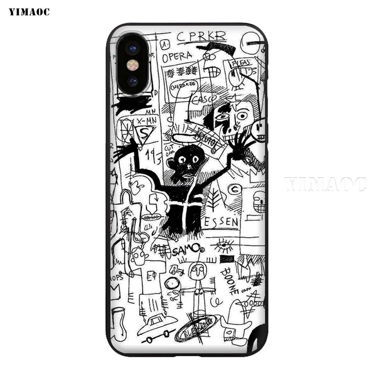 1 Силиконовый мягкий чехол YIMAOC Jean Michel Basquiat для iPhone 11 Pro XS Max XR X 8 7 6 6S Plus 5 5S SE - Цвет: 1