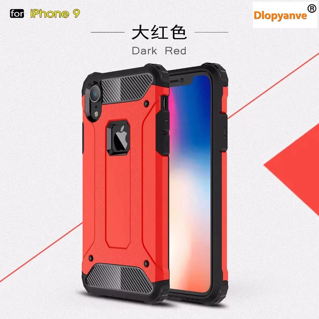 Прочный бронированный чехол для Xiaomi 9 8 SE 6X 5X Max Mix 2 3 Жесткий ПК противоударный чехол для Xiaomi Redmi 3 4 4A 4X 5A 6A Note 4, 5, 6, 7 Pro - Цвет: Red