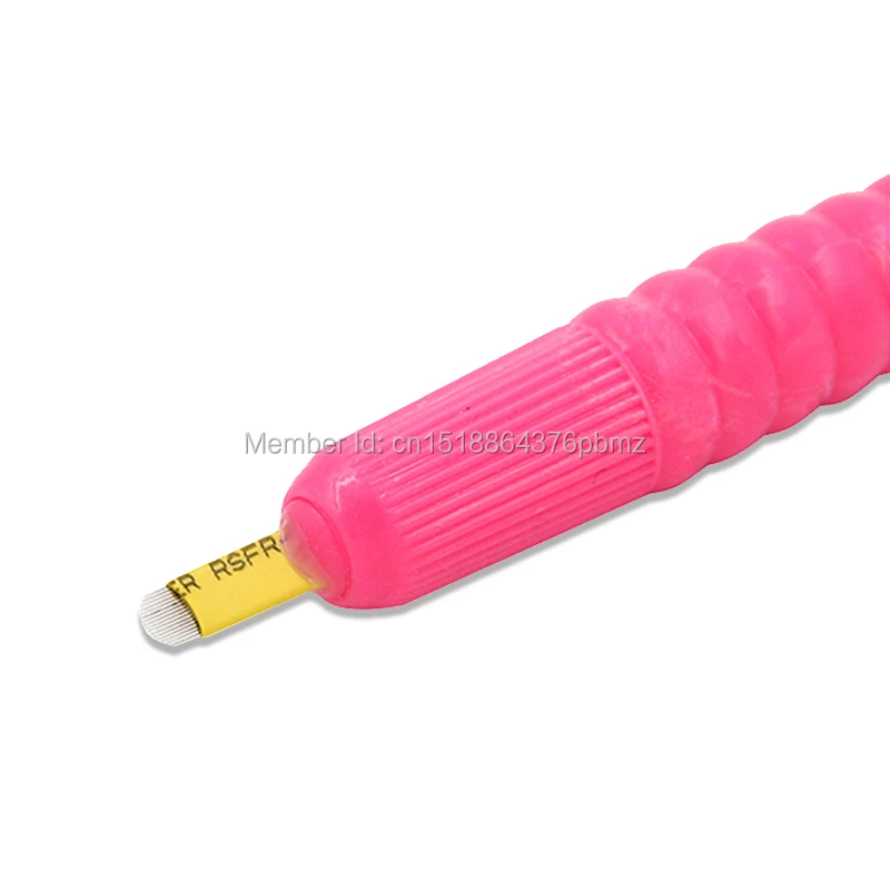 Дата истечения срока годности/лот № 100 шт. одноразовая ручка для микроблейдинга с