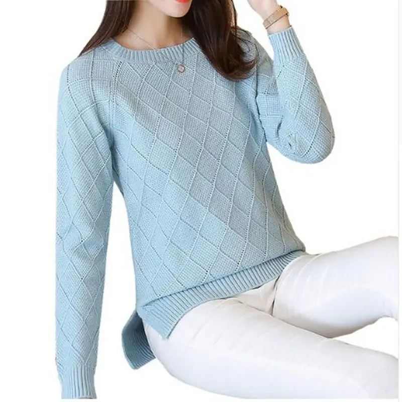 2018 new thick Warm Autumn Winter Women Sweater Fashion casual Knitted ladies Tops Long Sleeve Female Pullovers AC327 | Женская одежда