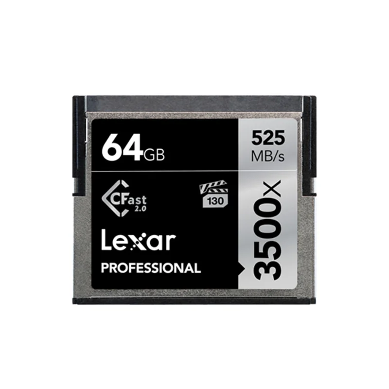 Lexar CF карт 256 ГБ 128 Гб 64 Гб Cfast 2,0 слот для карт памяти 512 ГБ 3500x до 525 МБ/с. для профессионального Камера sony Камера - Емкость: 64GB