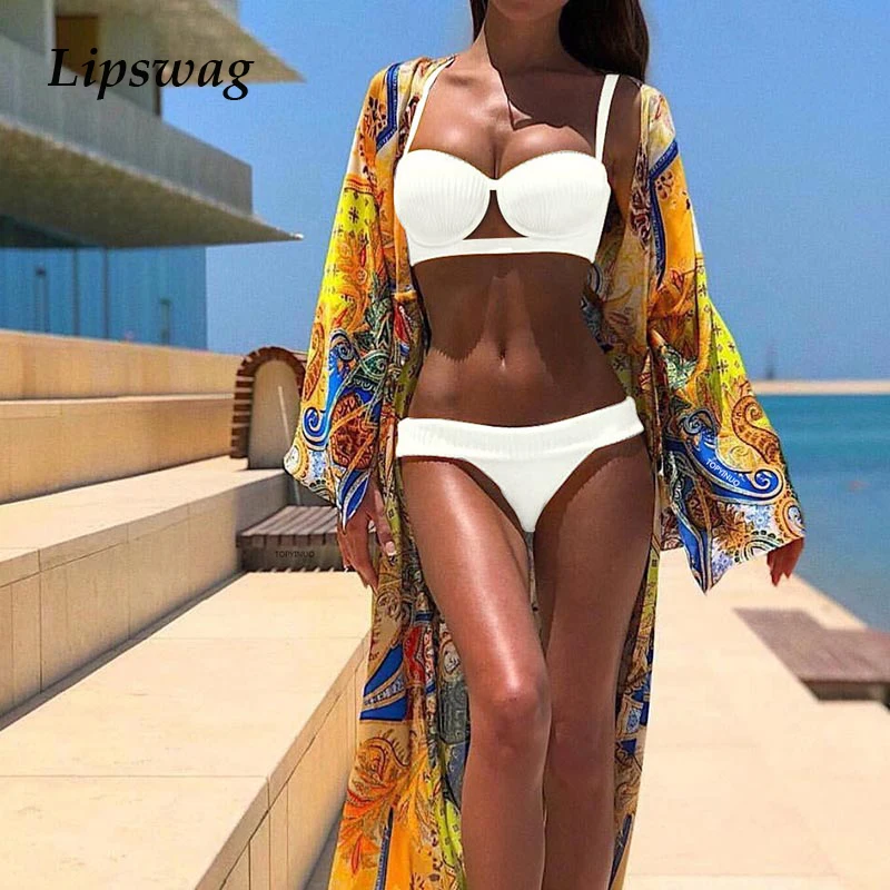 sexy women underwire solid bikini swimwear push up set swimsuit beach wear low waist brazilian biquini bathing suit | Женская одежда