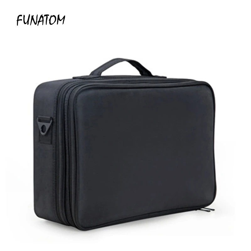 Женская косметичка Funatom стеганая профессиональная вместительная для хранения