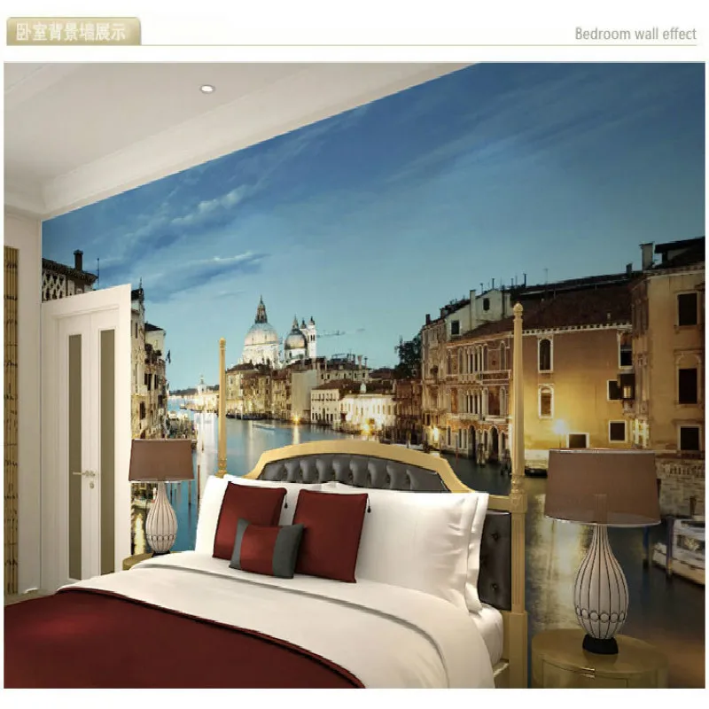 Mural Венеция вода пейзаж В Сумерках mural 3D обои персонализированные современная