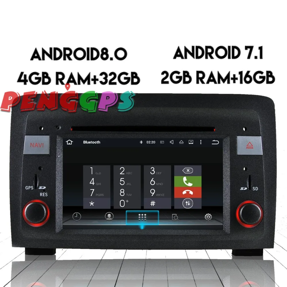 Android 8 0 7 1 автомобильный Радио стерео головное устройство gps для Fiat Idea 2003 2007 Lancia Musa