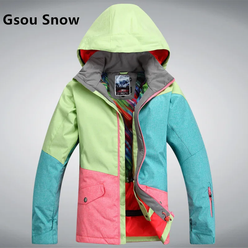 2015 Gsou snow womens ski jacket three 