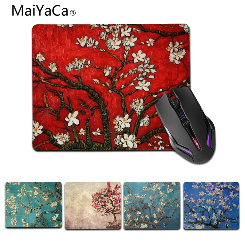 

MaiYaCa Top Quality Cherry tree gamer play mats Rubber Mouse pad Size for 18x22cm And 25x29cm Rubber Mousemats