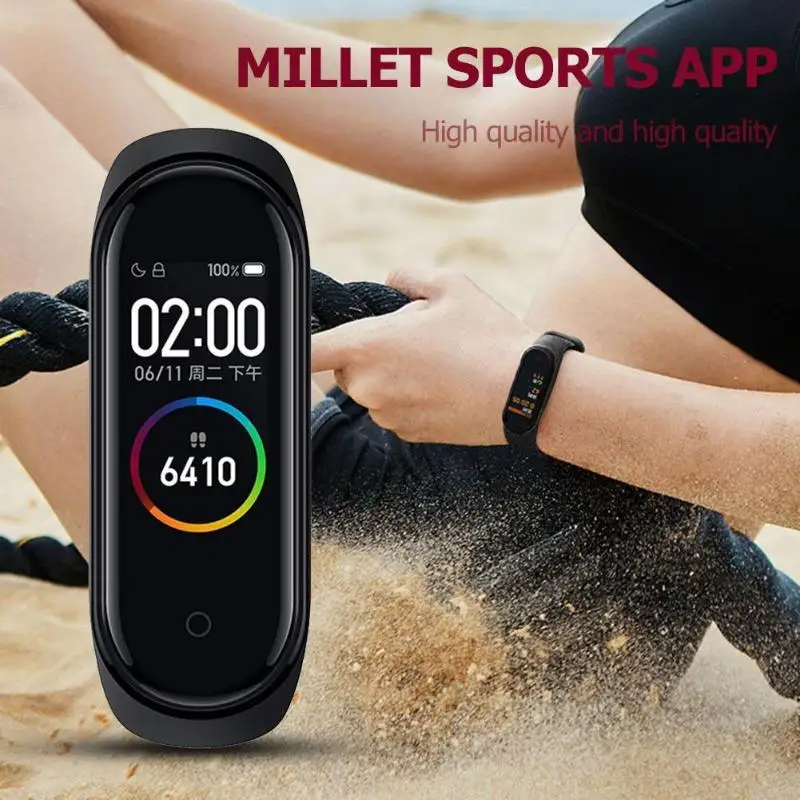 mi Band 4 NFC функция голосового управления Xiaomi mi 4 Водонепроницаемый 50 м подводный фитнес-трекер умный Браслет mi Band 4 Смарт-часы xiaomi mi band 4
