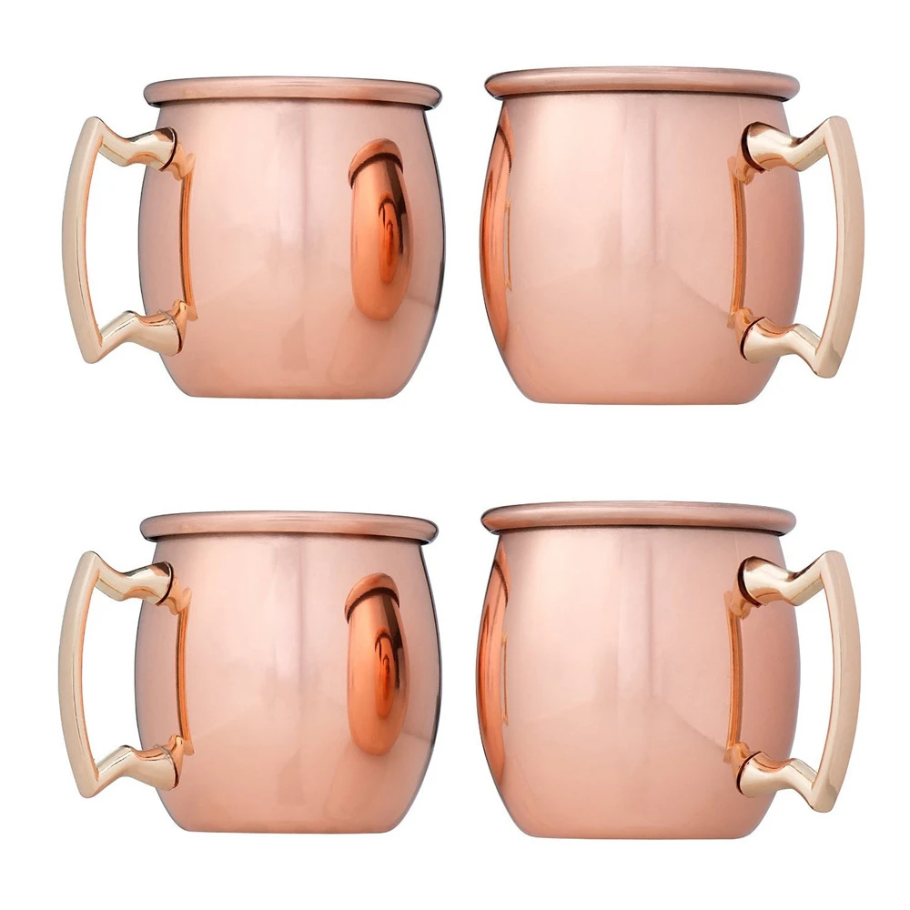 4 шт. 60 мл мини чашка кружки для московского Мула Caneca чашки из чистой меди кружка с