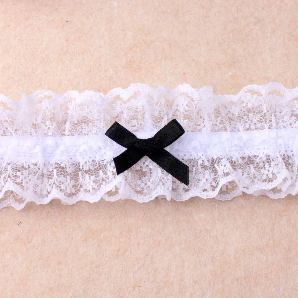 Women Sexy Lingerie Lace Floral Garter Belt Bowknot Leg Loop Wedding Garters Bridal Cosplay Fashion Stocking Ring | Женская одежда