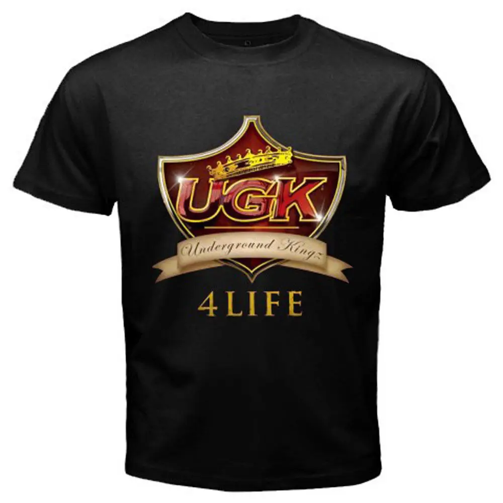 Новый подземных королей УГК 4 life рэп хип-хоп Музыка Мужская черная футболка