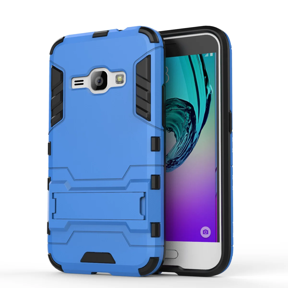 Жесткий чехол с роботом для samsung Galaxy J1, чехол для samsung J1, чехол для телефона Galaxy J1, чехол-бампер из ТПУ и поликарбоната