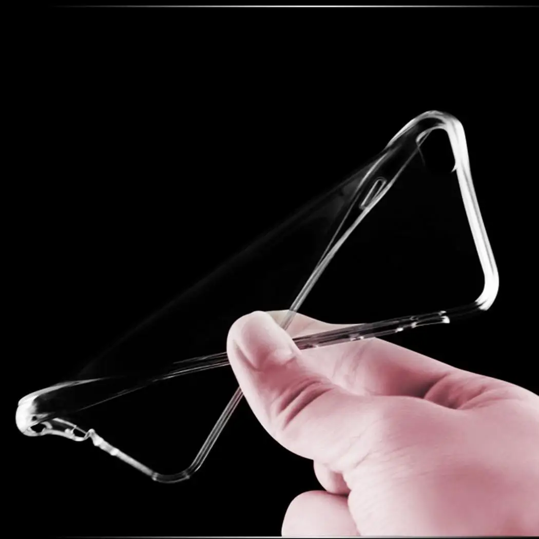 Creative Transparent Ultra-thin TPU Anti-fall Phone Case Back Cover For iPhone Easy to install and remove. | Мобильные телефоны и