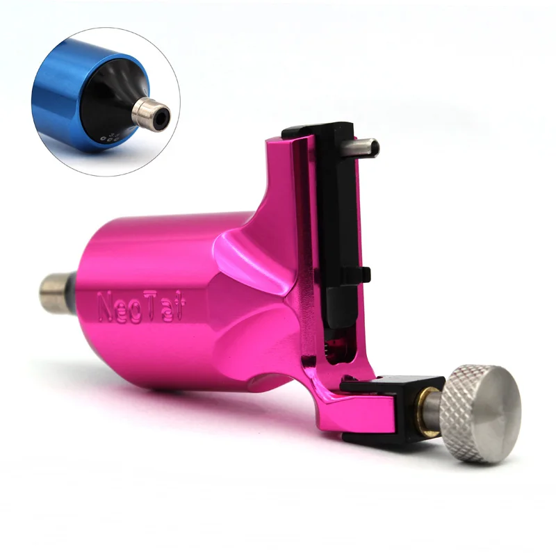 Совершенно новый розовый анодированный neotat вращающийся тату машина с качеством