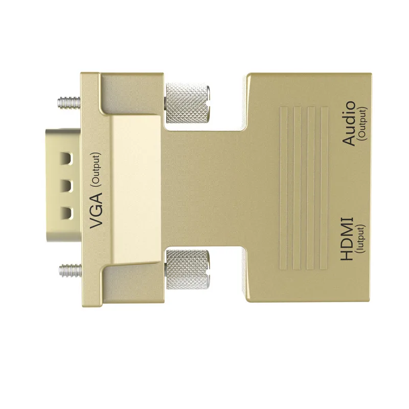 Robotsky HDMI Женский VGA Мужской адаптер цифро-аналоговый 1080P аудио-видео конвертер кабель для ПК ноутбук ТВ коробка проектор