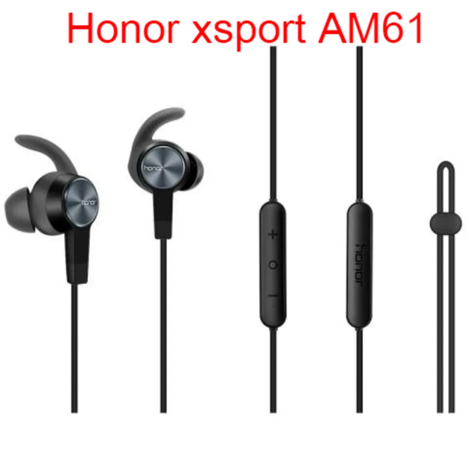 Honor AM61 black huawei Honor xsport AM61 наушники Bluetooth 4,1 беспроводное соединение с микрофоном В Ухо Стиль Зарядка легкая гарнитура для iOS Android - Color: Honor AM61 black
