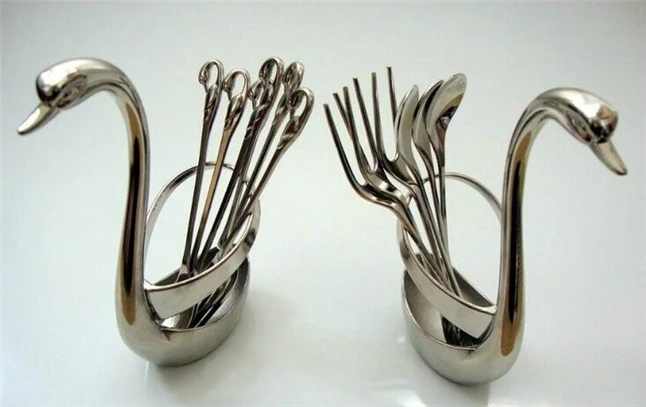 Лебедь вилка Столовая Посуда набор/нержавеющая сталь плоды вилкой/Little Swan