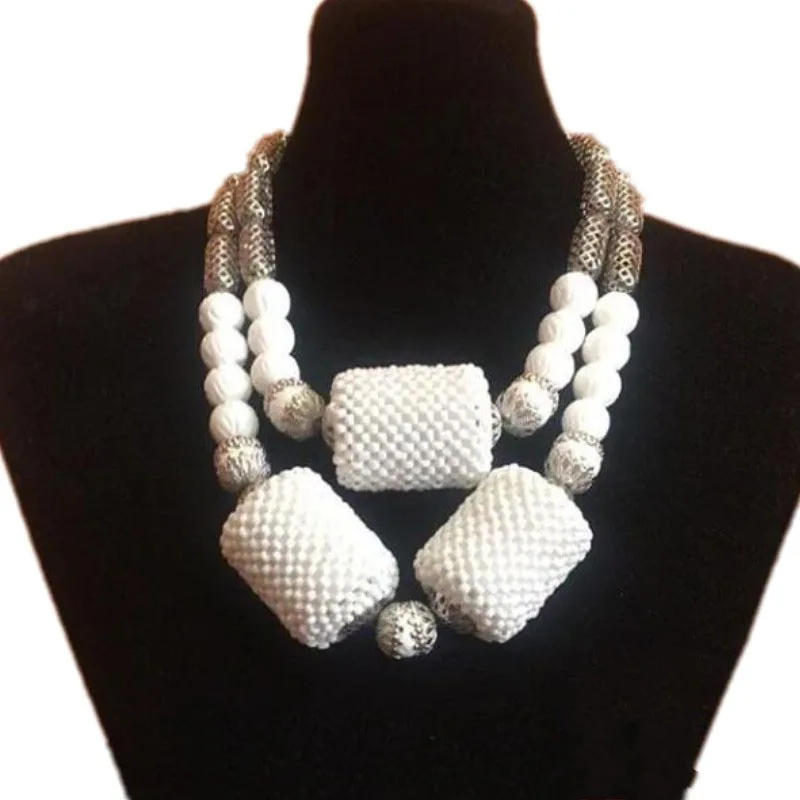 Дудо набор ювелирных украшений из бисера с оранжевым кристаллом и кораллового