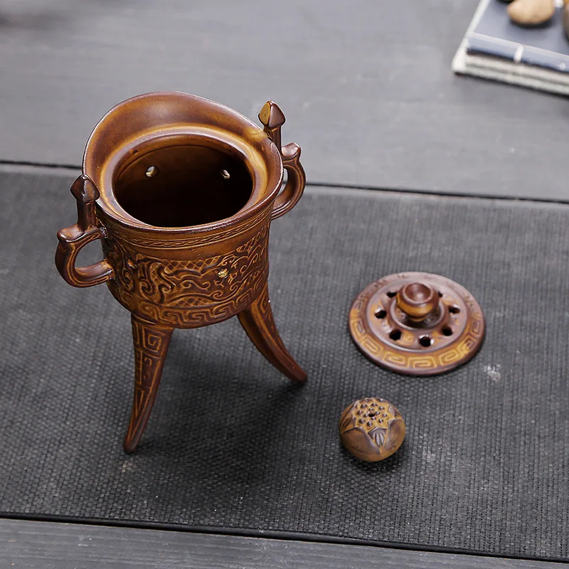 Керамическая палочка для благовоний ретро Tripodia|ceramic censer|incense coil holdertower incense burner |