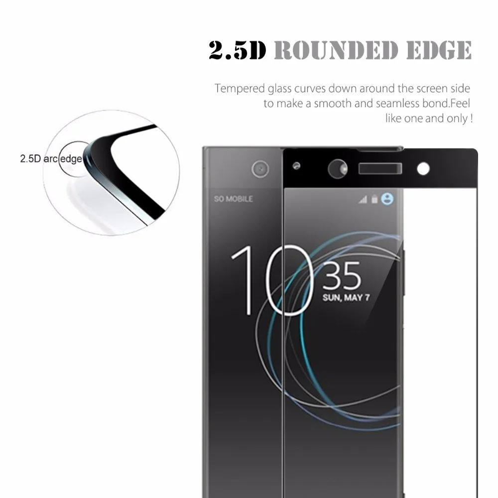 Для sony Xperia XA стекло 3D полное покрытие закаленное стекло для sony Xperia XA 1 Ультра чехол с защитной пленкой для экрана для sony XA1 plus