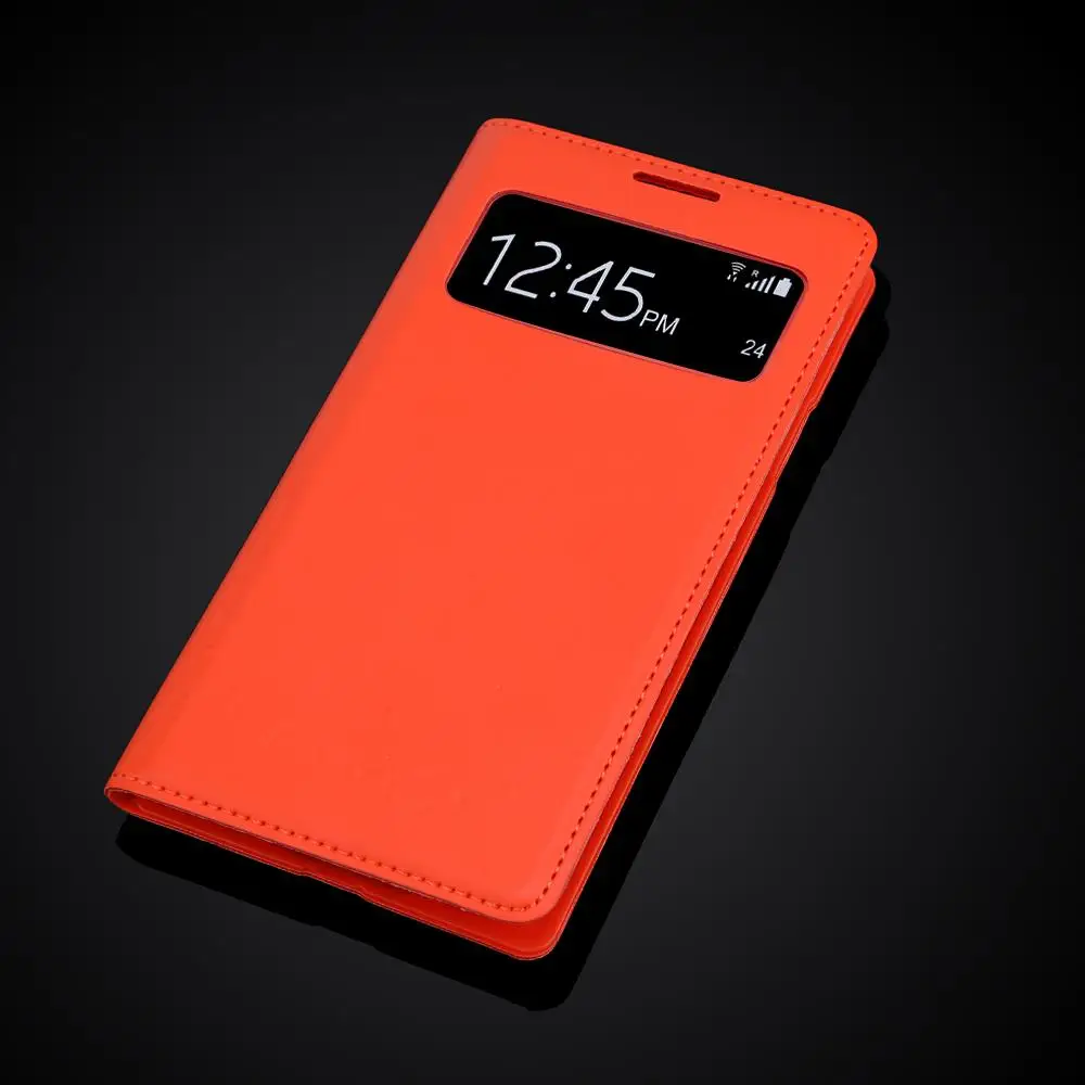S4 чехол Dormancy, автоматическая функция, сумка для мобильного телефона samsung Galaxy S4 SIV i9500, кожаный флип-чехол с окошком для просмотра