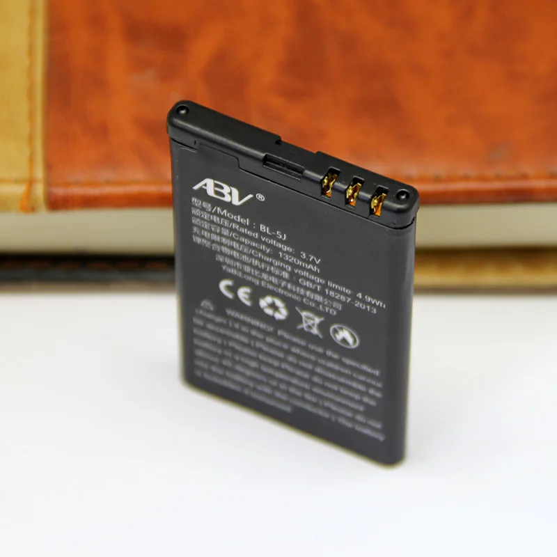 Оригинальный аккумулятор ABV BL 5J 1320 мАч для сотового телефона NOKIA