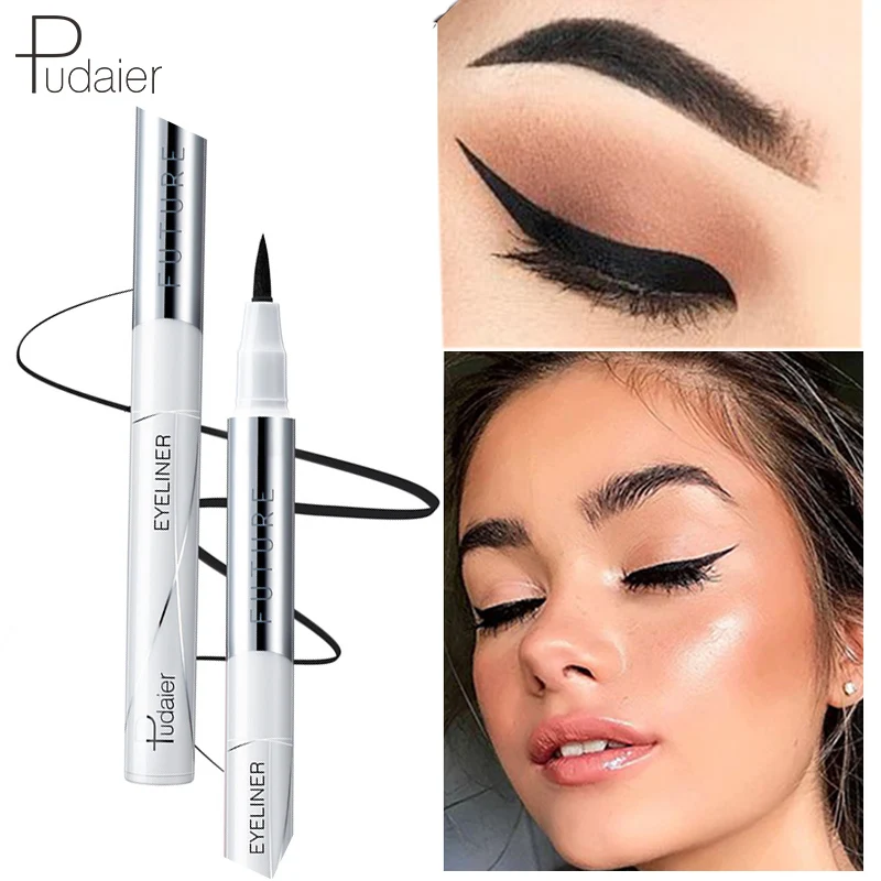 

Pudaier New Smooth 5D Liquid Eyeliner Waterproof Eye Liner Long-lasting Black Color Makeup Cosmetics Pigmentation Smudge-Proof