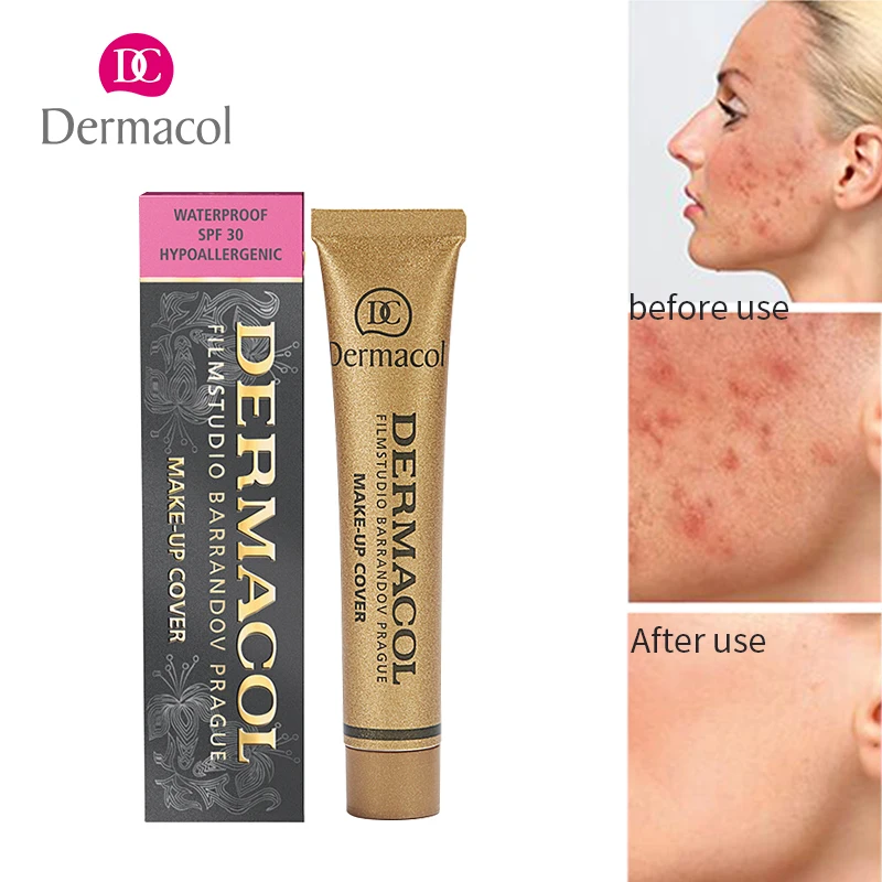 Подлинный Dermacol база макияж Обложка и Pro корректор для лица основа под консилер