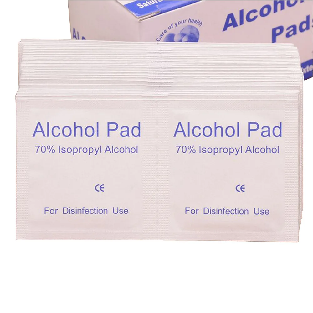 200 шт. портативная спиртовая прокладка 70% изопропил стерилизация медицинская