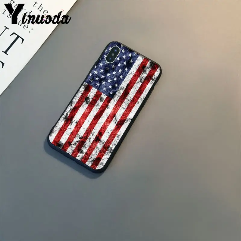 Yinuoda американский флаг США пользовательские фото телефон чехол для iPhone 8 7 6 6S 6Plus 5