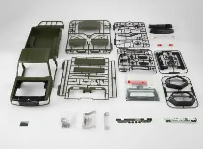 Весы 1/10 для Toyota Land Cruiser Green комплект с корпусом колесная база 323 мм подходит jraxxas