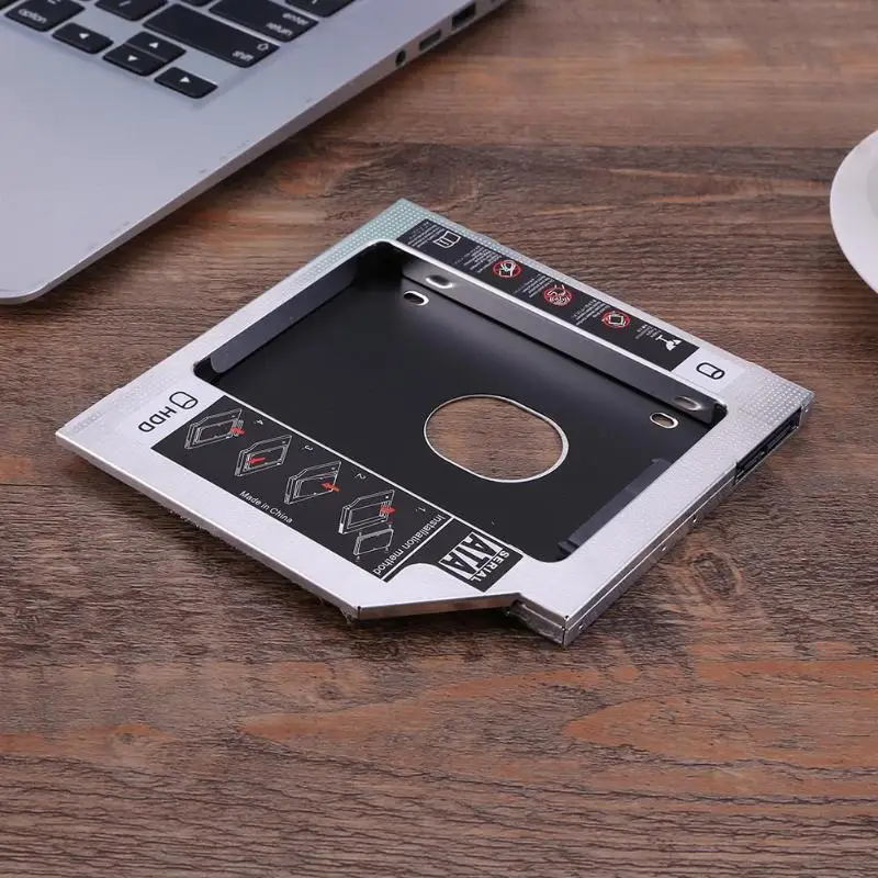 Алюминиевый SATA 2nd HDD SSD жесткий диск Оптический Защитный Контейнер для устройств считывания и записи информации адаптер с отверткой для iMac ПК ноутбук для SuperDrive 2" 27