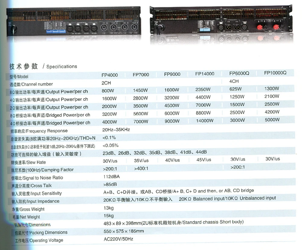 2 канала FP14000 усилитель линейного массива усилитель профессиональный 2x2350W@ 8ohm fp14000 линейный массив звука усилитель мощности линия