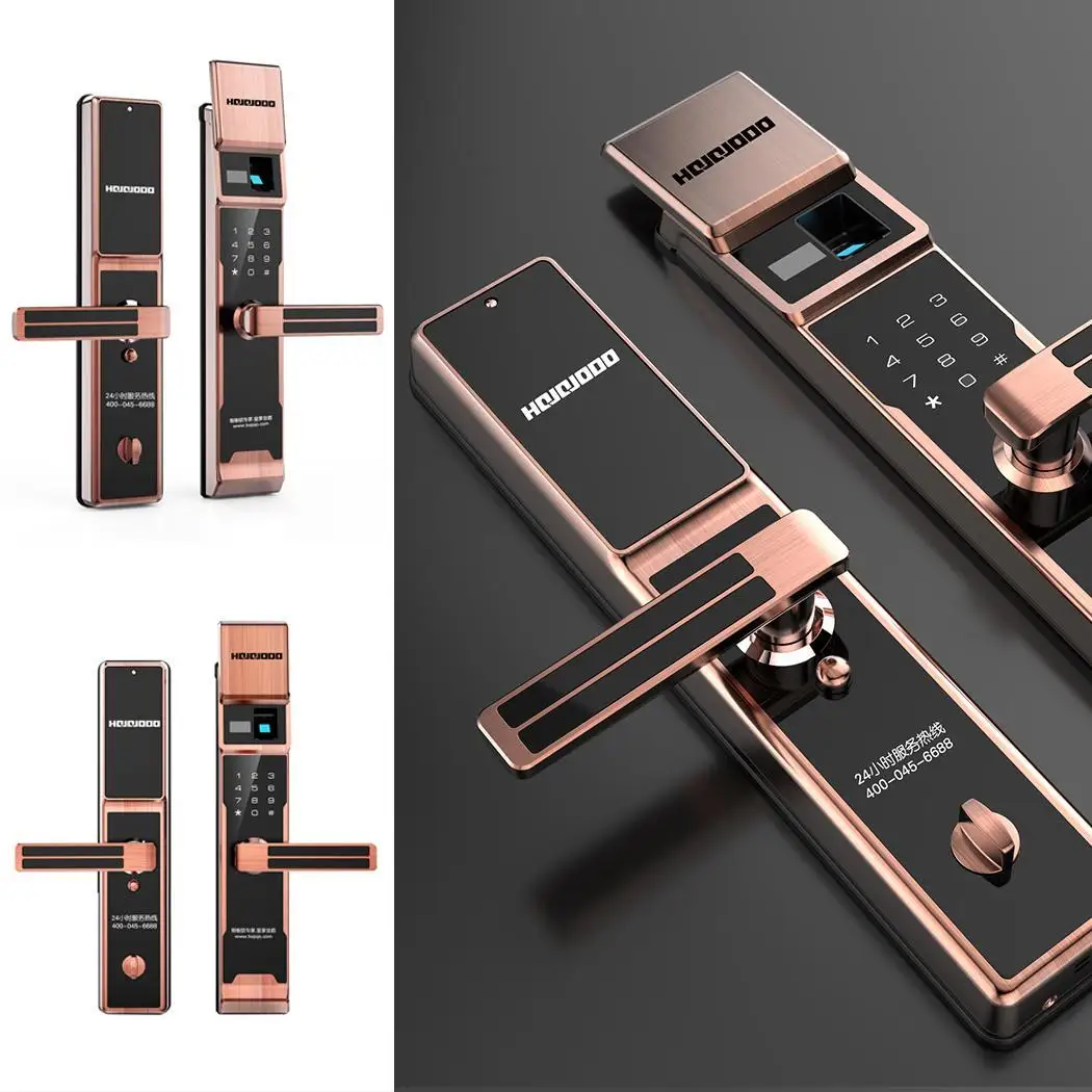 Цифровой биометрический дверной замок сенсорный пароль Противоугонная домашняя