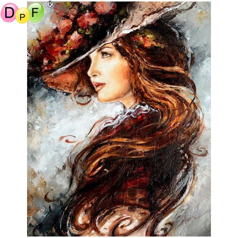 DPF DIY hatter полностью Квадратный бриллиант 5D живопись вышивка крестиком 3D Алмазная