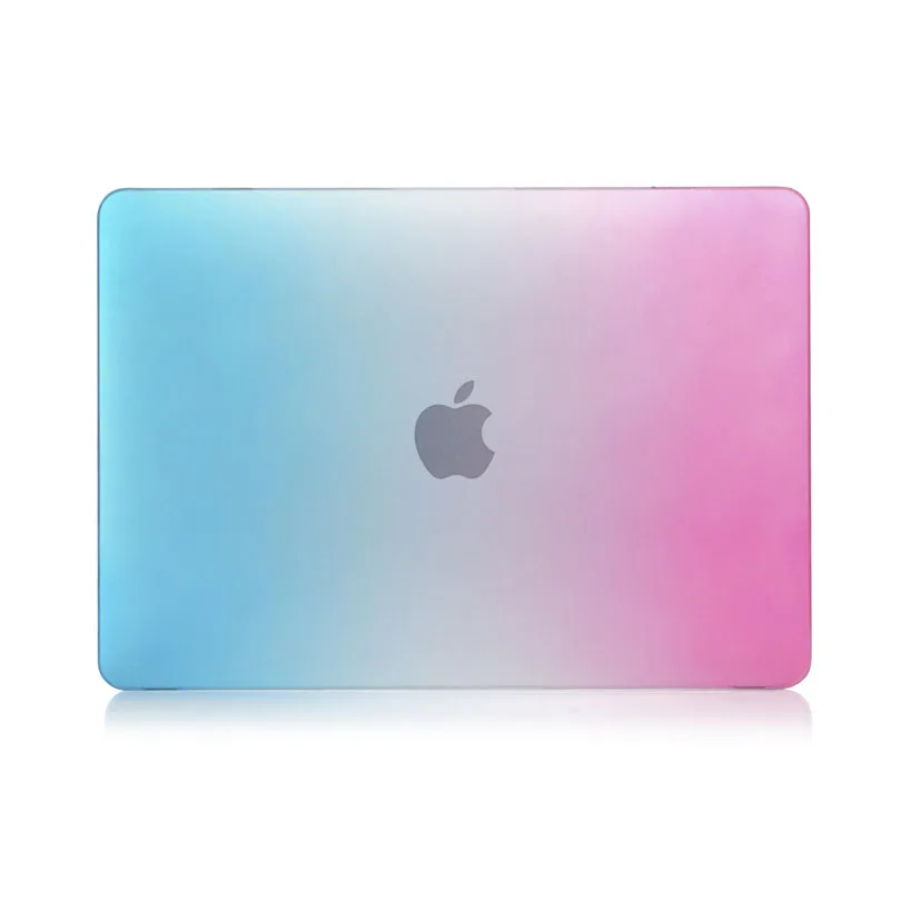 Для MacBook Air Pro Retina 11 12 13 15 дюймов модный матовый жесткий защитный чехол с радугой +