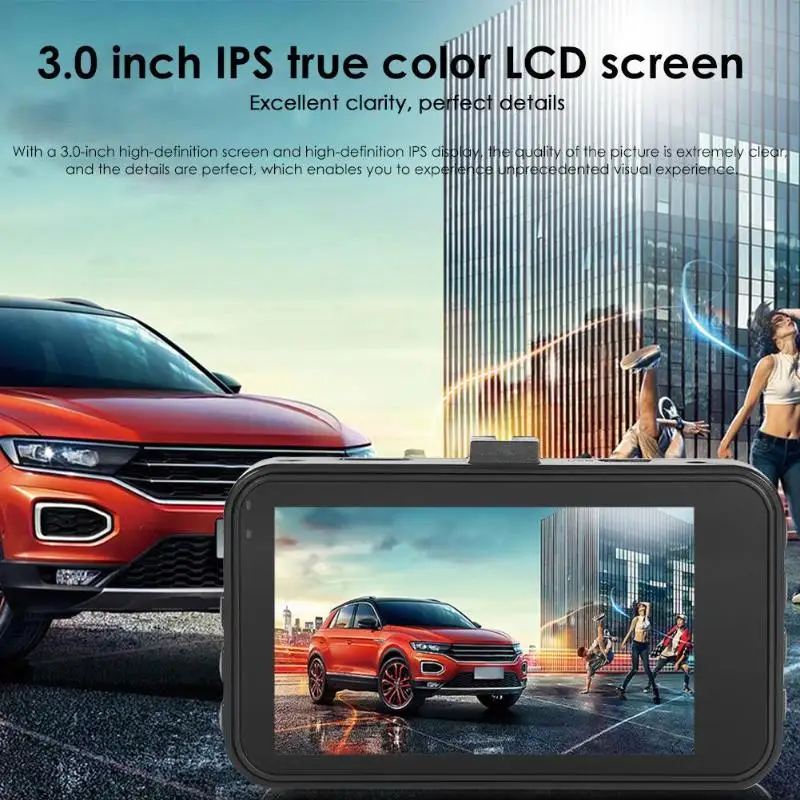 SE018 HD 1080p широкоугольный Автомобильный видеорегистратор 3 дюйма экран цинковый сплав приборная панель камера видео WDR камера для приборной панели вождения рекордер Высокое качество Новинка