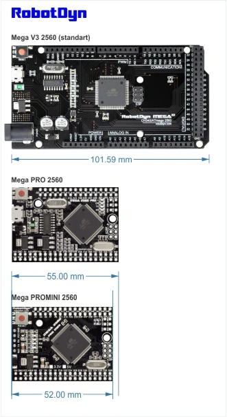 Mega 2560 PRO MINI 5V ATmega2560 16AU без штыревых разъемов. Совместимость с Arduino 2560.|pro mini|mini minimini